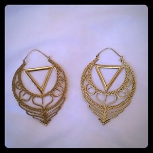 Louis Vuitton gold earrings
